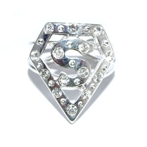 Pier�cionek Superman BlinG BlinG cyrkonie